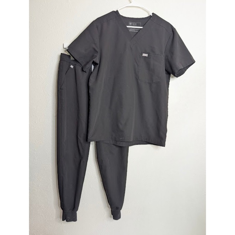 Figs Technical Collection Men Set Medium Leon Top Tansen Jogger Black Nurse Dr